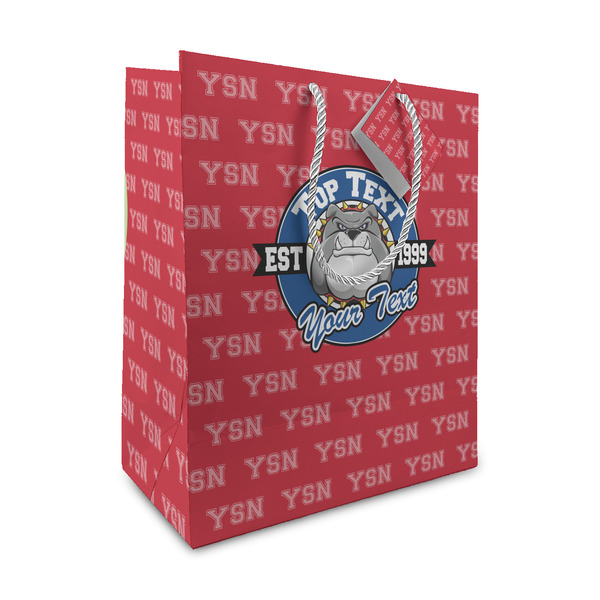 Custom School Mascot Medium Gift Bag (Personalized)