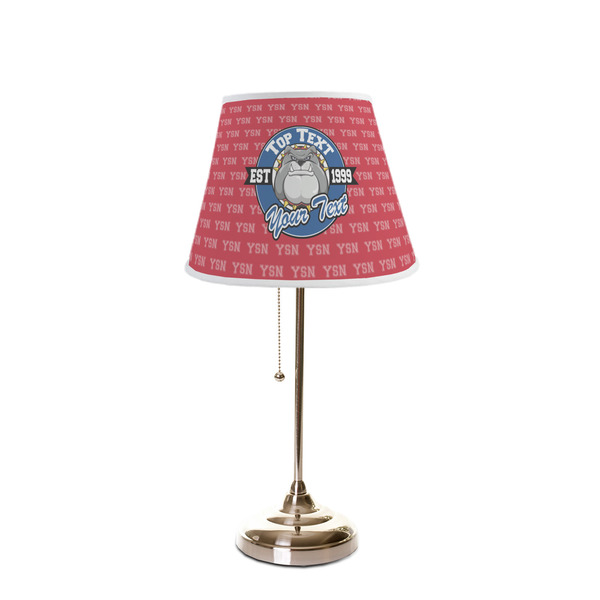 School Mascot Poly Film Empire Lampshade - On Stand