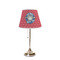 School Mascot Poly Film Empire Lampshade - On Stand