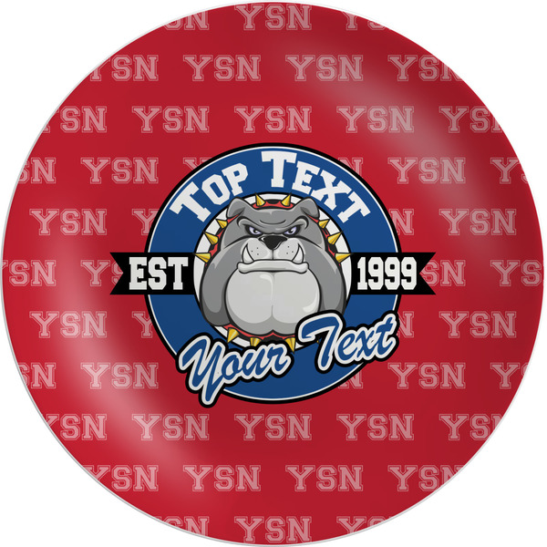Custom School Mascot Melamine Salad Plate - 8" (Personalized)