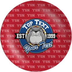 School Mascot Melamine Plate (Personalized)