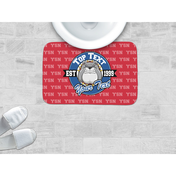 School Mascot Memory Foam Bath Mat - LIFESTYLE