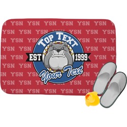 School Mascot Memory Foam Bath Mat (Personalized)