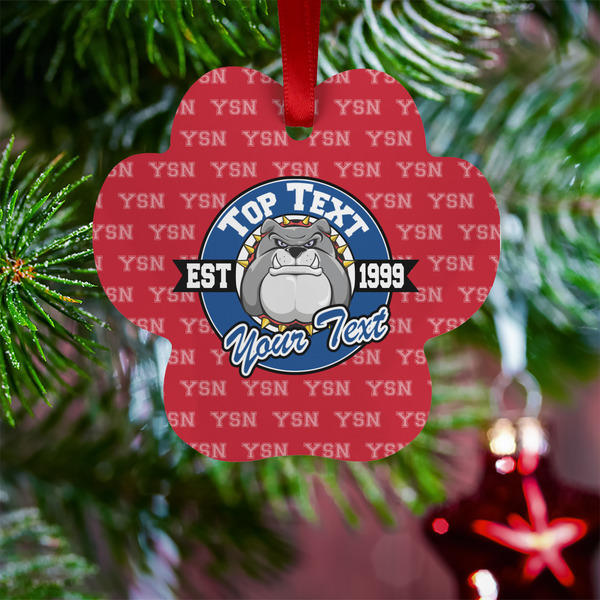 School Mascot Metal Paw Ornament - Lifestyle