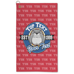 School Mascot Microfiber Golf Towel - Large (Personalized)