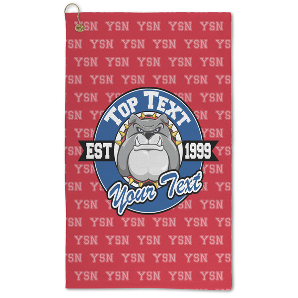 Custom School Mascot Microfiber Golf Towel (Personalized)
