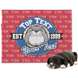 School Mascot Dog Blanket - Large (Personalized)