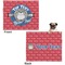 School Mascot Microfleece Dog Blanket - Large- Front & Back