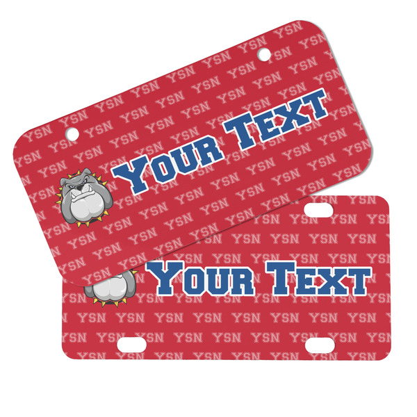 School Mascot Mini License Plates - MAIN (4 and 2 Holes)
