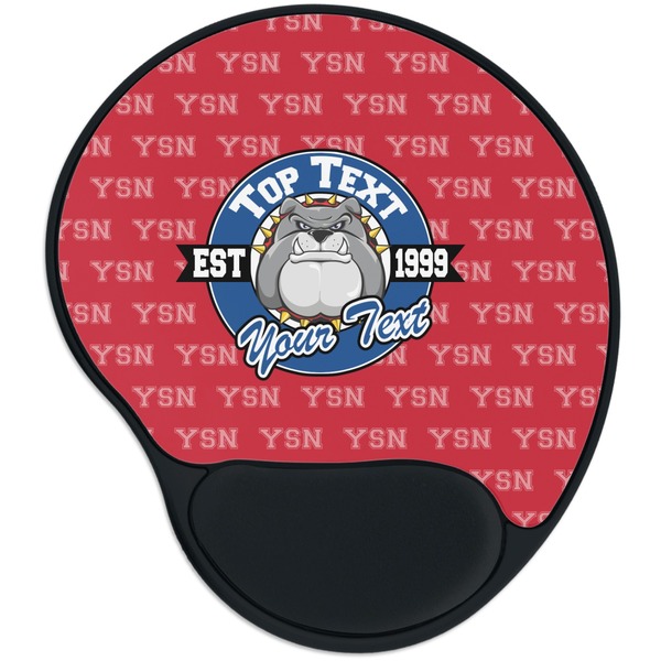 Custom School Mascot Mouse Pad with Wrist Support
