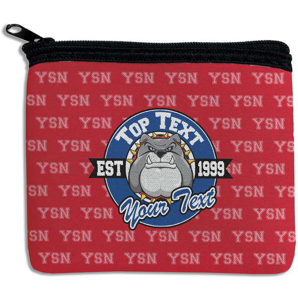 Custom School Mascot Rectangular Coin Purse (Personalized)