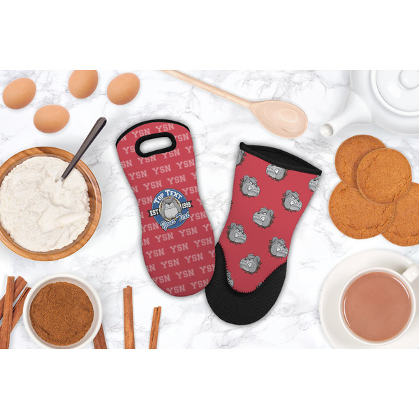School Mascot Neoprene Oven Mitt - Lifestyle Image