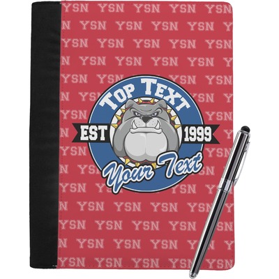 School Mascot Notebook Padfolio - Large w/ Name or Text