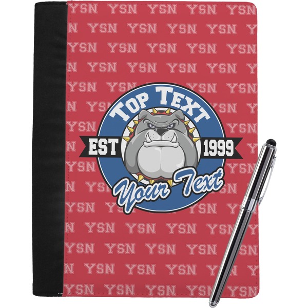 Custom School Mascot Notebook Padfolio - Large w/ Name or Text