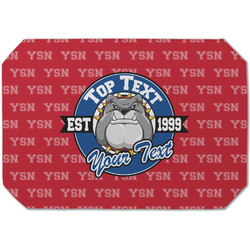 School Mascot Dining Table Mat - Octagon (Single-Sided) w/ Name or Text