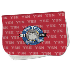 School Mascot Burp Cloth - Fleece w/ Name or Text