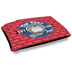 School Mascot Dog Bed w/ Name or Text