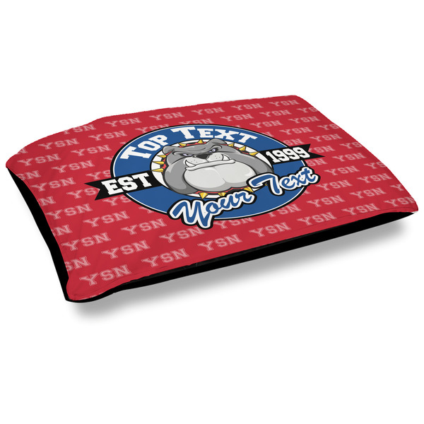 Custom School Mascot Outdoor Dog Bed - Large (Personalized)