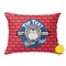 School Mascot Outdoor Throw Pillow (Rectangular) (Personalized)