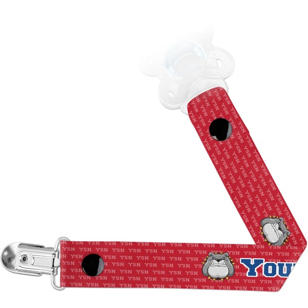 Custom School Mascot Pacifier Clip (Personalized)