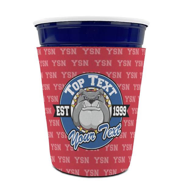 School Mascot Party Cup Sleeves - without bottom - FRONT (on cup)