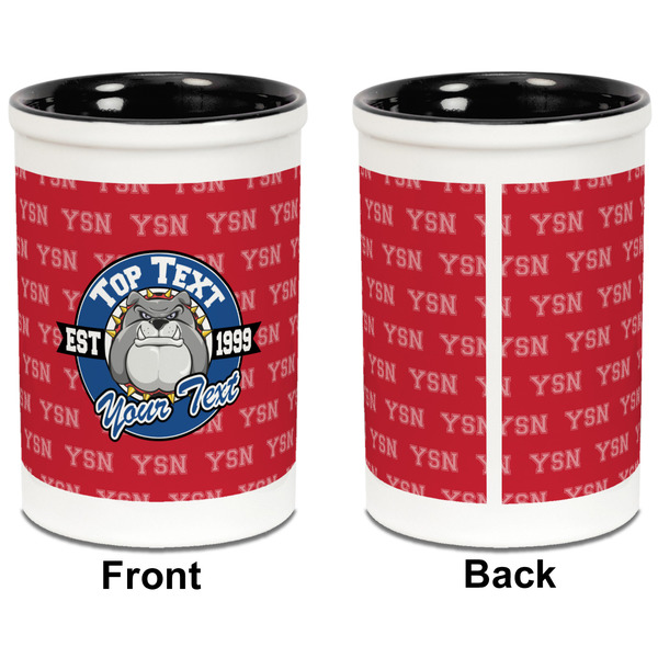 School Mascot Pencil Holder - Black - approval