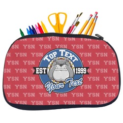 School Mascot Neoprene Pencil Case - Medium w/ Name or Text