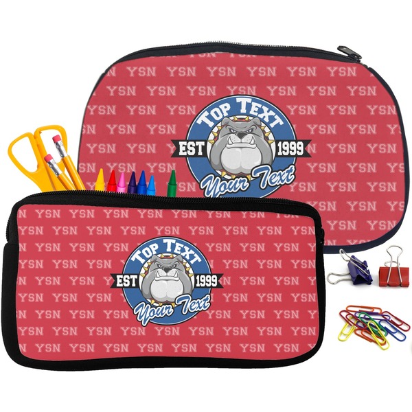 School Mascot Pencil / School Supplies Bags Small and Medium