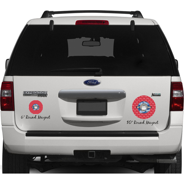 School Mascot Personalized Car Magnets on Ford Explorer