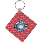 School Mascot Diamond Plastic Keychain w/ Name or Text