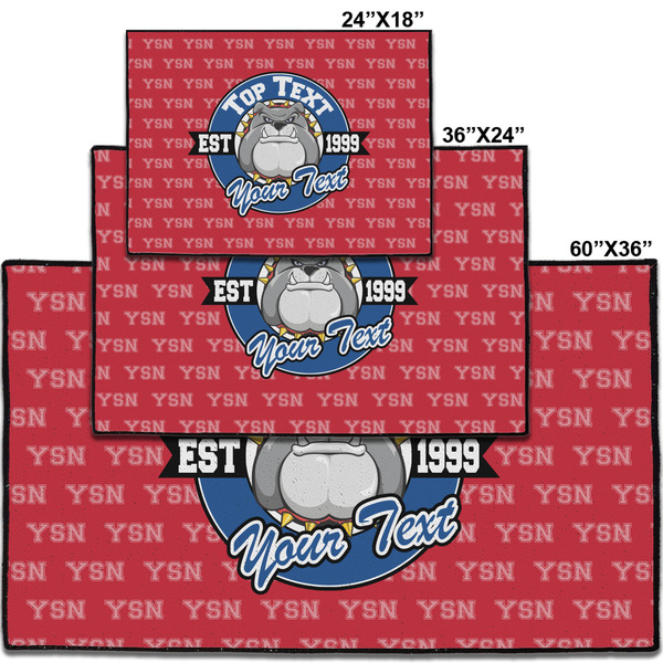 School Mascot Personalized Door Mat - Group Parent IMF