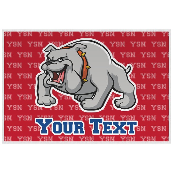 School Mascot Personalized Placemat (Back)