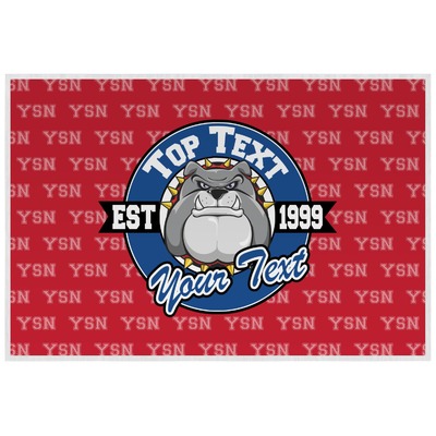 School Mascot Laminated Placemat w/ Name or Text