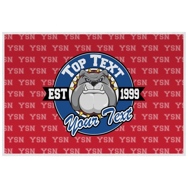 Custom School Mascot Laminated Placemat w/ Name or Text