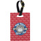 School Mascot Plastic Luggage Tag - Rectangular w/ Name or Text