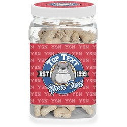 School Mascot Dog Treat Jar (Personalized)