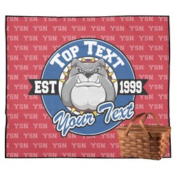 School Mascot Outdoor Picnic Blanket (Personalized)
