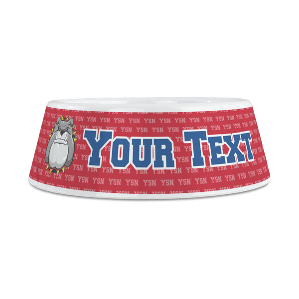 School Mascot Plastic Dog Bowls - Medium - FRONT