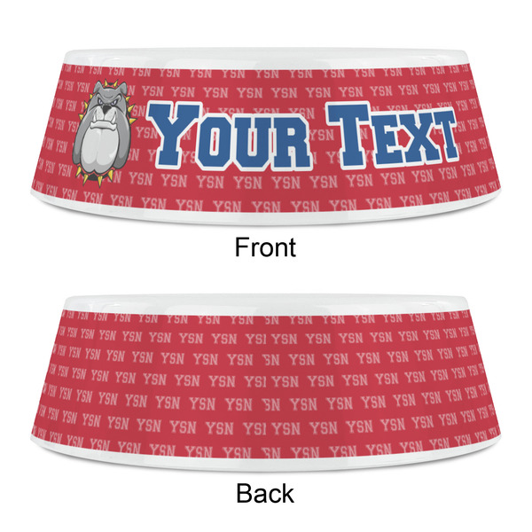 School Mascot Plastic Pet Bowls - Small - APPROVAL