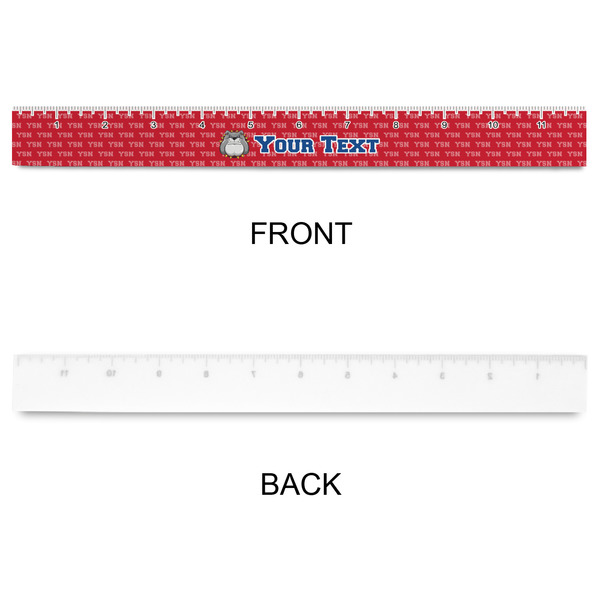 School Mascot Plastic Ruler - 12" - APPROVAL