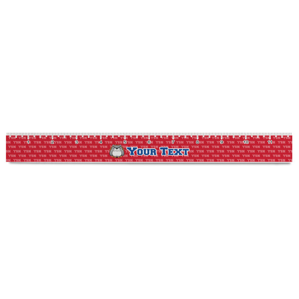 School Mascot Plastic Ruler - 12" - FRONT