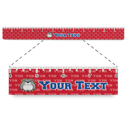 School Mascot Plastic Ruler - 12" (Personalized)