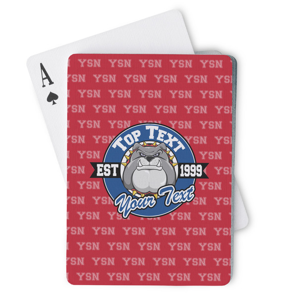 Custom School Mascot Playing Cards (Personalized)