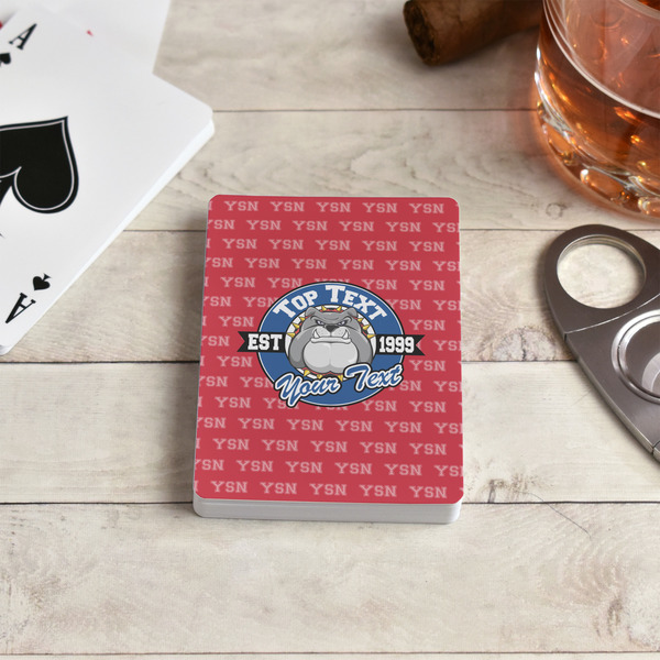 School Mascot Playing Cards - In Context