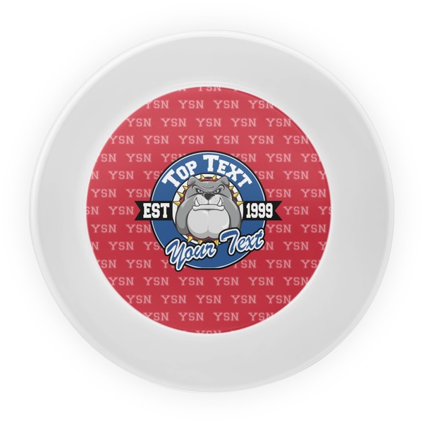 School Mascot Melamine Bowl - Center