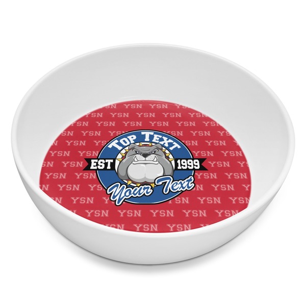 Custom School Mascot Melamine Bowl - 8 oz (Personalized)