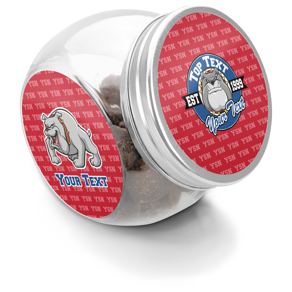 Custom School Mascot Puppy Treat Jar (Personalized)