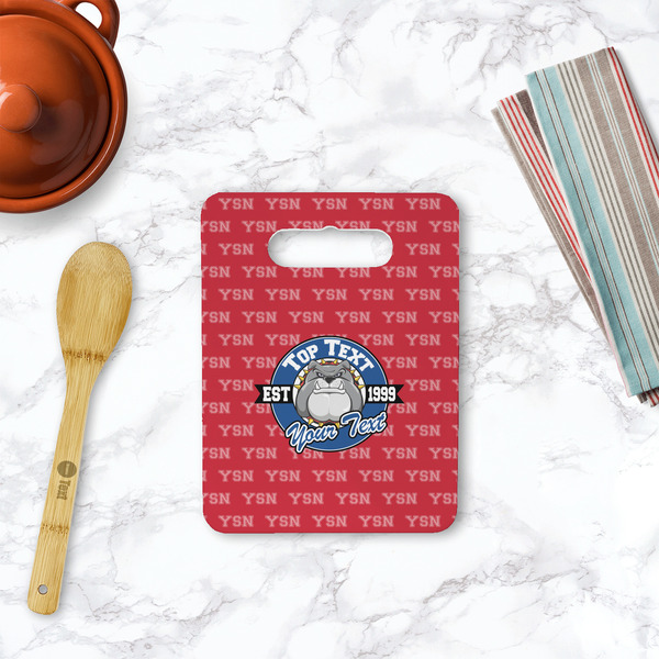 School Mascot Rectangle Trivet with Handle - LIFESTYLE