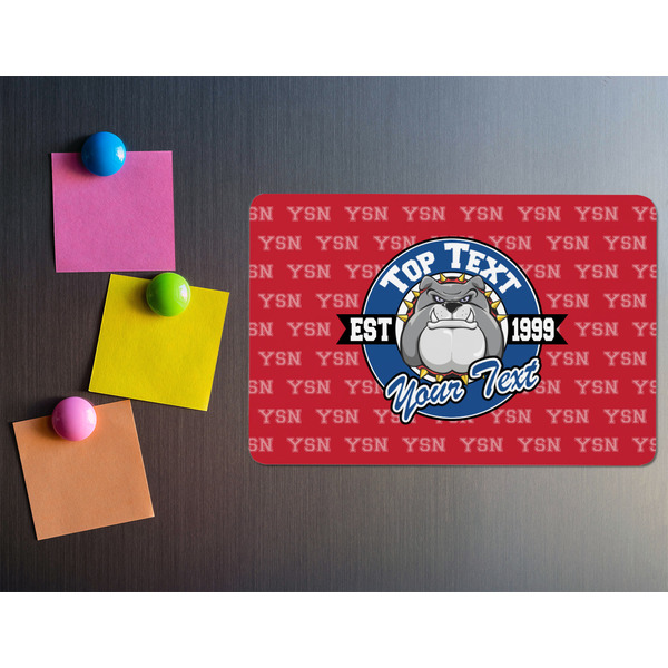 School Mascot Rectangular Fridge Magnet - LIFESTYLE