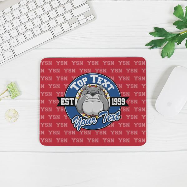 School Mascot Rectangular Mouse Pad - LIFESTYLE 2